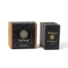 Load image into Gallery viewer, Natural Soap Bamboo Charcoal Set of 3