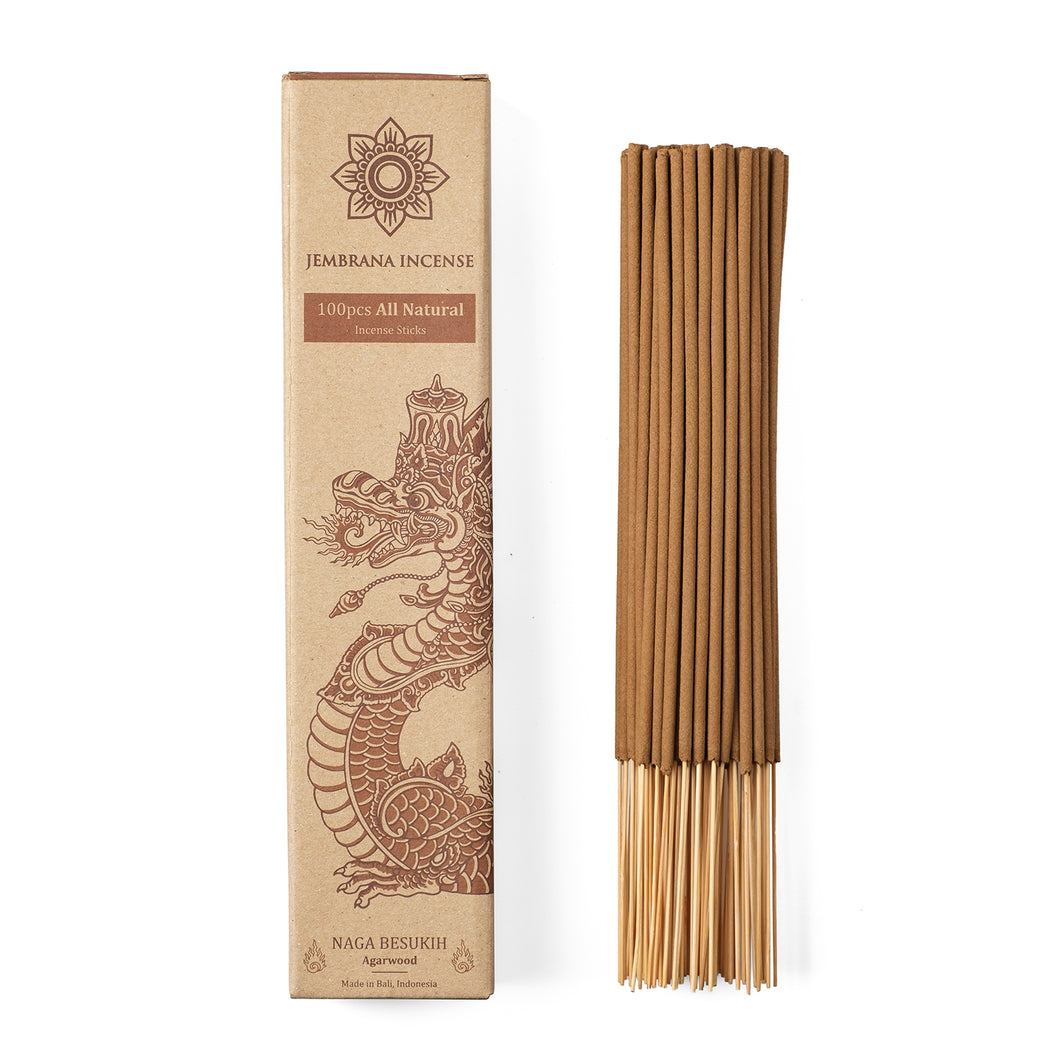 Jembrana Incense - Agarwood, Natural Handmade Incense Stick - Total 100 sticks