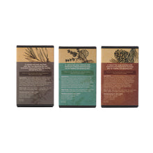 Load image into Gallery viewer, Daily Premium Essential Oil Bar Soap - Earthy Botanical Set - 3 pcs Variety Pack
