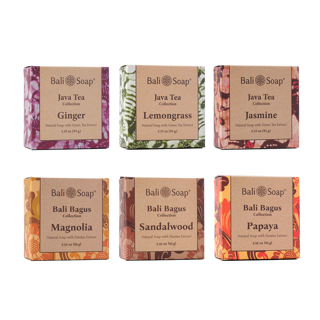 Batik Gift Set - Bali Bagus & Java Tea - 6 pcs Variety Pack