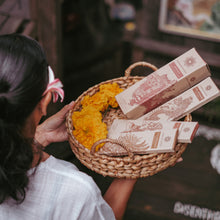 Load image into Gallery viewer, Jembrana Incense - Mix Set of Agarwood, Frankincense and Turmeric, Natural Handmade Incense Stick - Total 120 sticks
