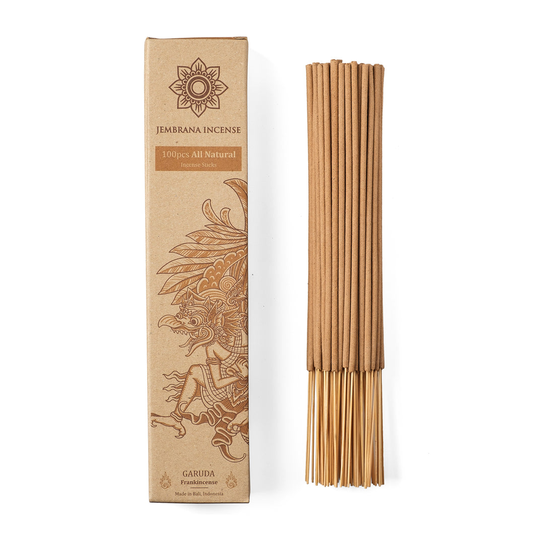 Jembrana Incense - Frankincense, Natural Handmade Incense Stick - Total 100 sticks