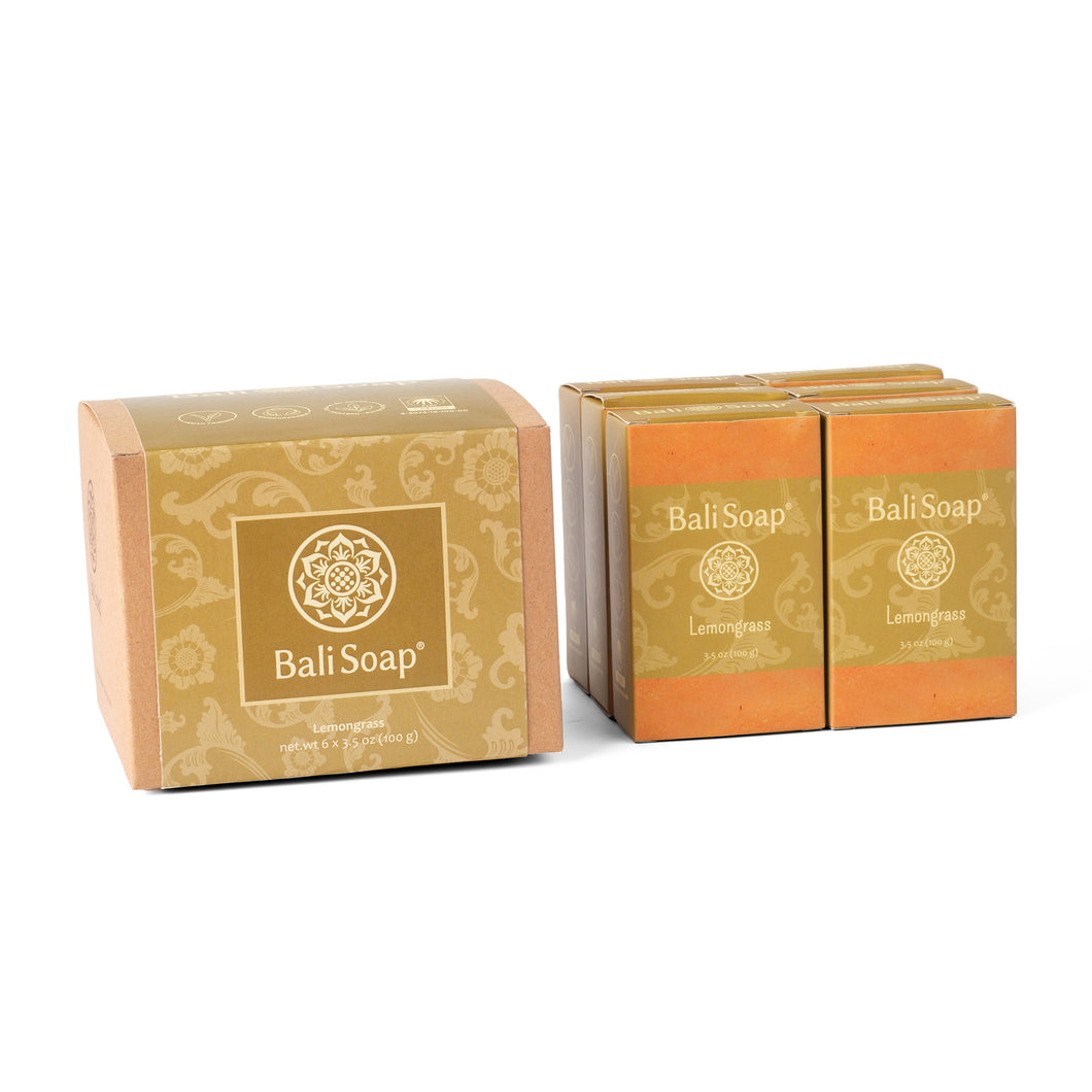 Natural Soap Lemongrass set of 6