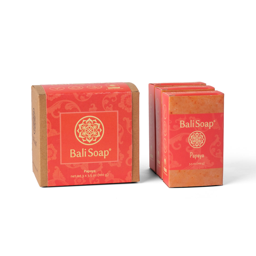 Natural Soap Papaya set of 3